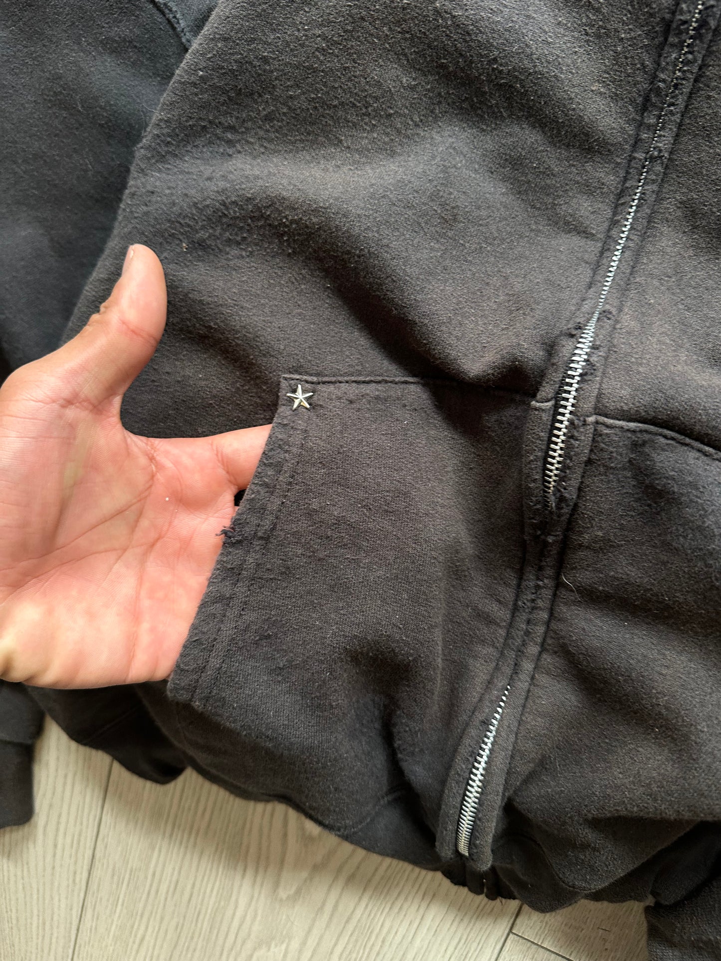 Vintage Custom Distressed Sunfaded Hoodie