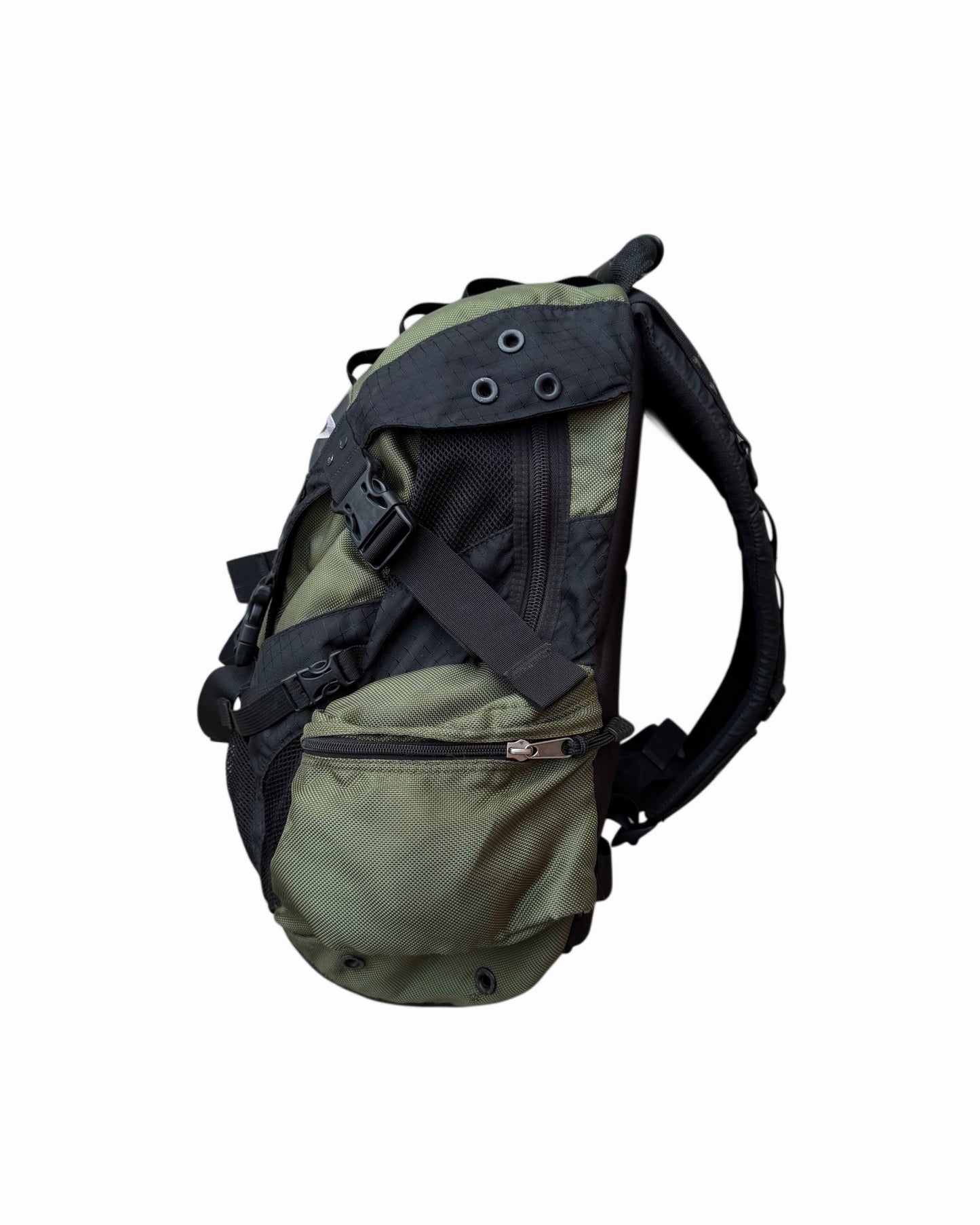 Vintage Oakley Software Green Olive Icon Backpack