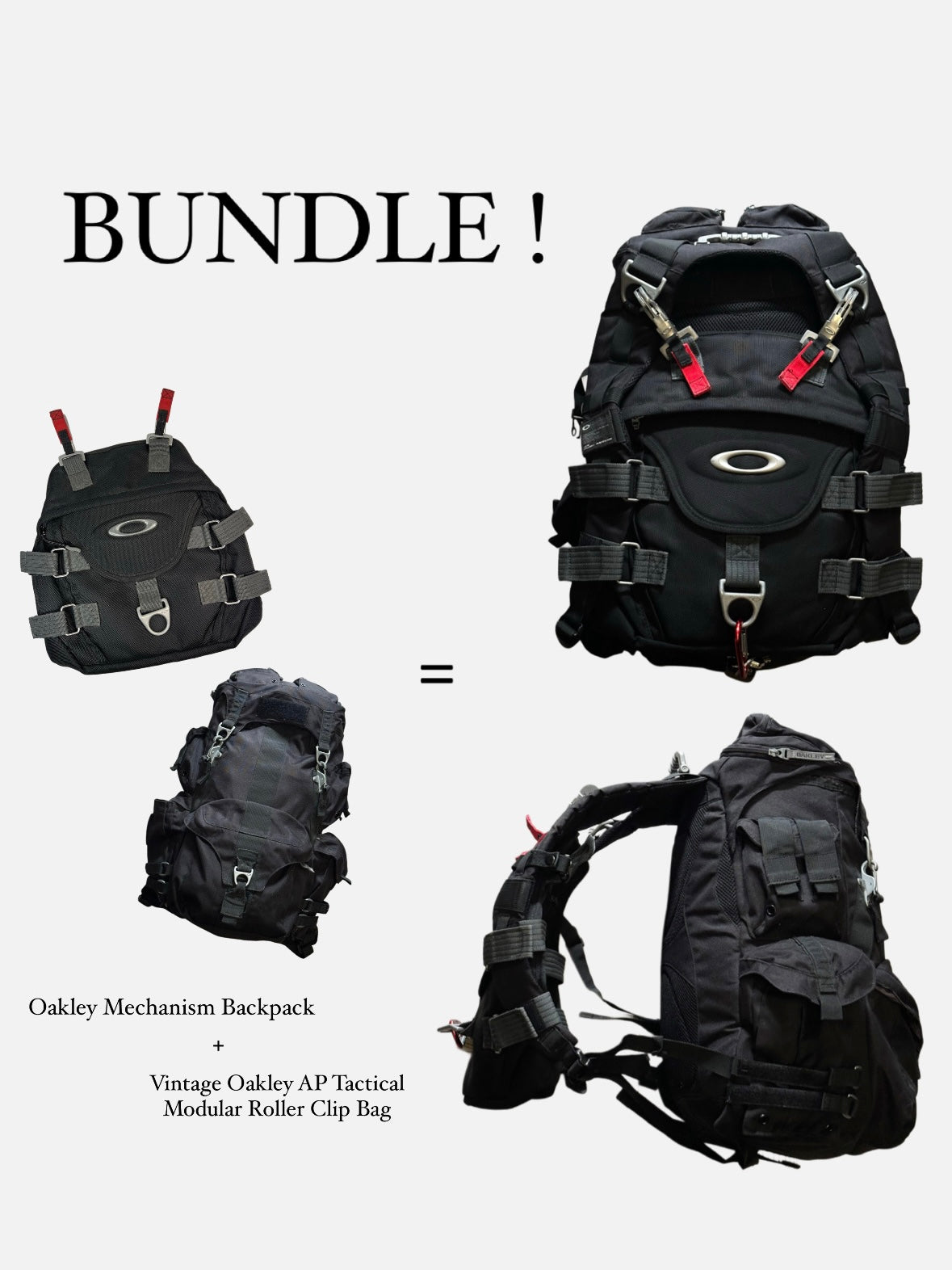 BUNDLE! Vintage Oakley AP Tactical Bag + Oakley Mechanism