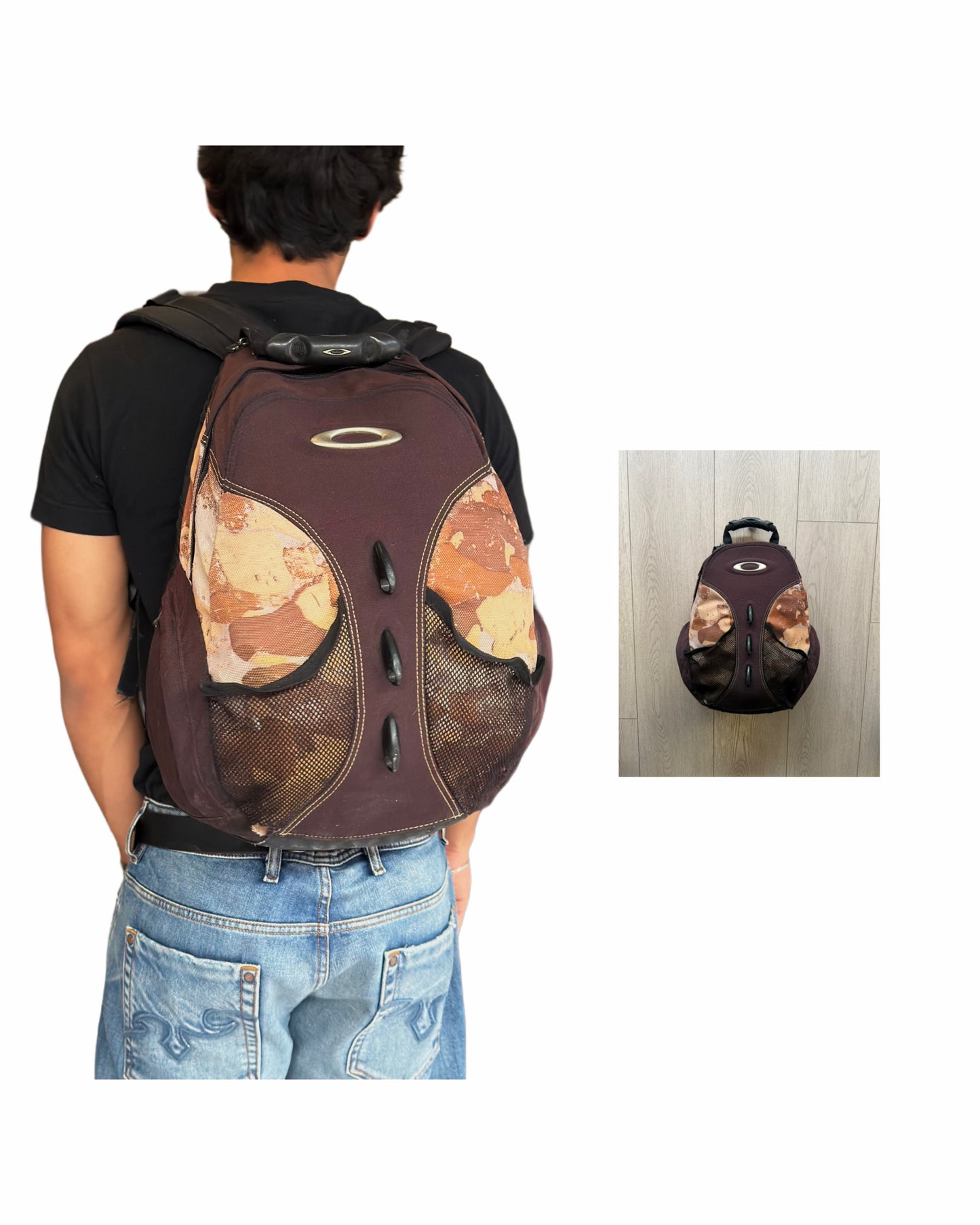 Rare Vintage 00’s Oakley Camo Spikes Backpack