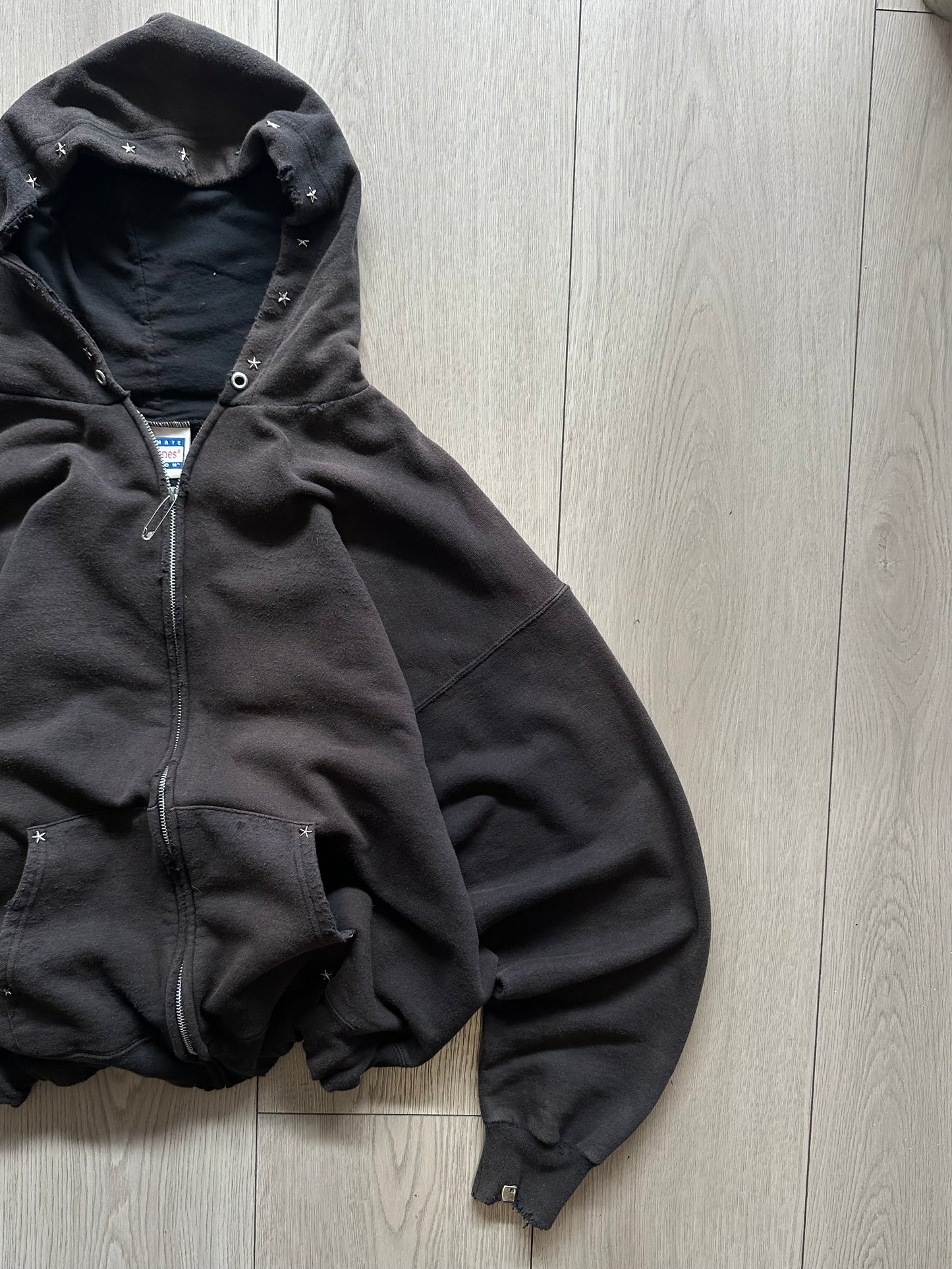 Vintage Custom Distressed Sunfaded Hoodie