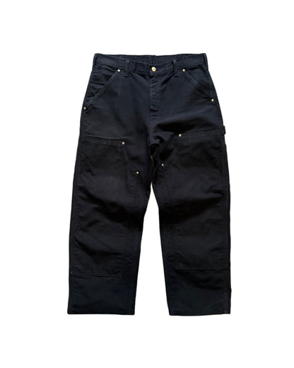 2003’ Carhartt Double Knee Pants B01 BLK Big Logo
